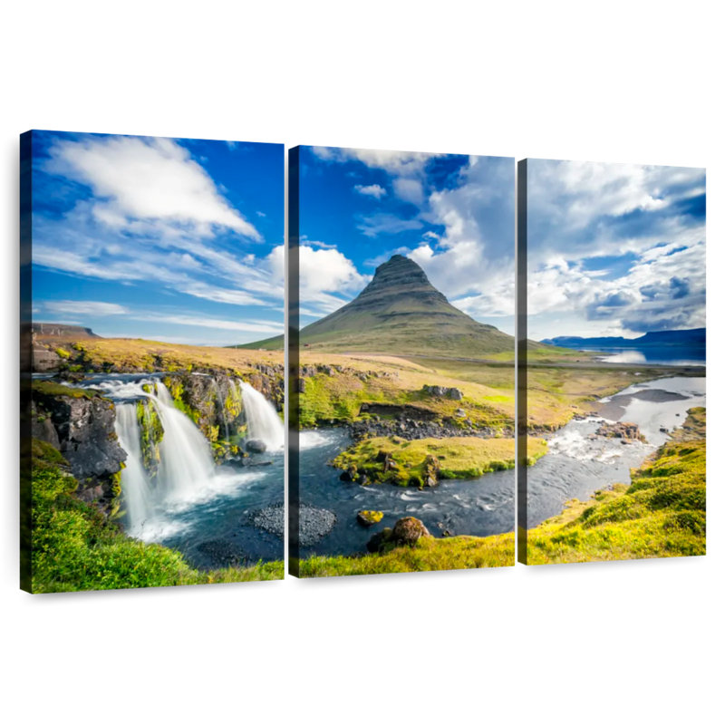 Alvord domine la montagne Kirkjufell, H 28 po x l 45 po