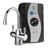 HOT250 Instant Hot and Cold Water Dispenser System, 2-Handle 8.21 in. Water Faucet with Tank