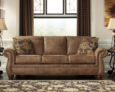 Ambrister 89"" Rolled Arm Sofa Bed with Reversible Cushions -  Lark Manor™, FC55F4717C9D42638CE05CCECBD6961D