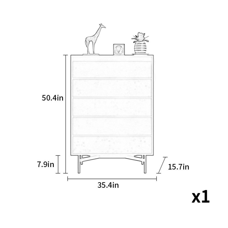 Armoire d'appoint simple et moderne avec lumière de luxe