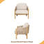 Fauteuil club d'extérieur en bois, corde avec coussin-742931896