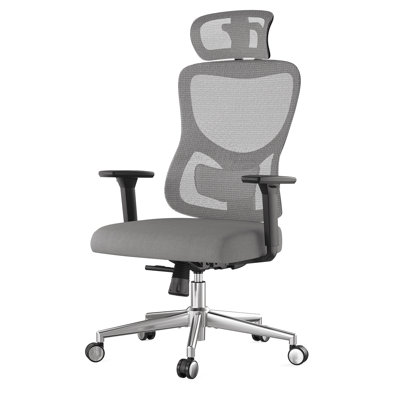 Ergonomic Office Chair,Mesh Desk Chair With Adjustable Lumbar Support And Headrest,Comfy Computer Chair With 3D Armrest Recling Swivel Chair For Home, Office, Study Room