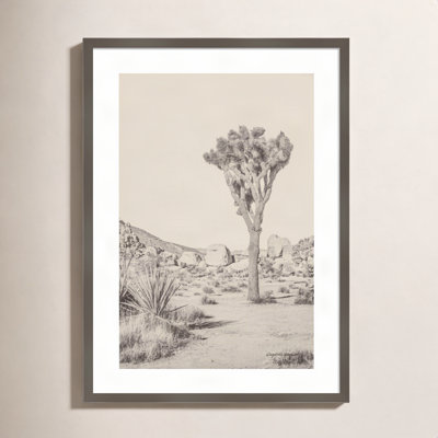 Villere "Joshua Tree III Neutral" Print on Wood