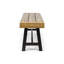Banc de repos en bois de 74 po de longueur