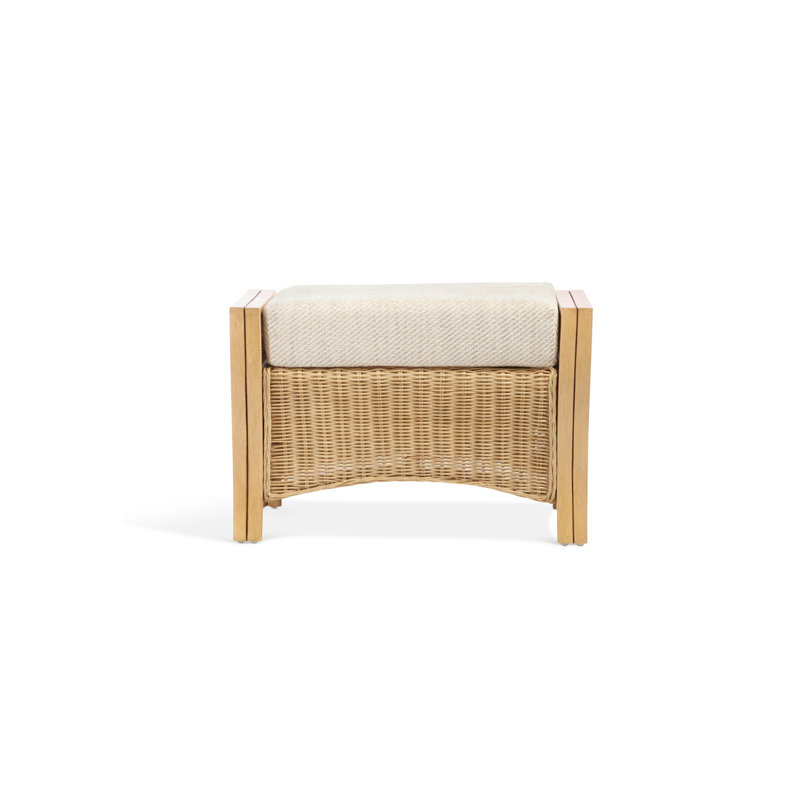 67cm Wide Solid Colour Footstool Ottoman