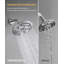 Ensemble de robinet de douche à jet simple à une jet et poignée ronde 1,8 GPM avec pomme de douche à haute pression en chrome poli