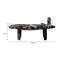 Table basse irrégulière, marbre noir naturel luxueux-486574927