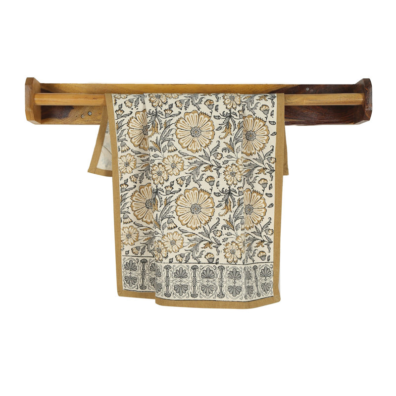 Ensemble de 2 serviettes de cuisine BLOOM, Brun