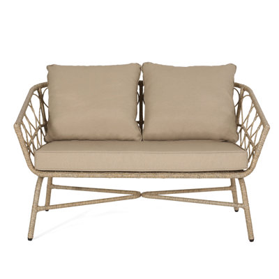 Patio : Construction With Cushions, 48.5"w X 28.75"h, Assembly Required, 600 Lbs Weight Limit Outdoor Woven 48.50"w Support