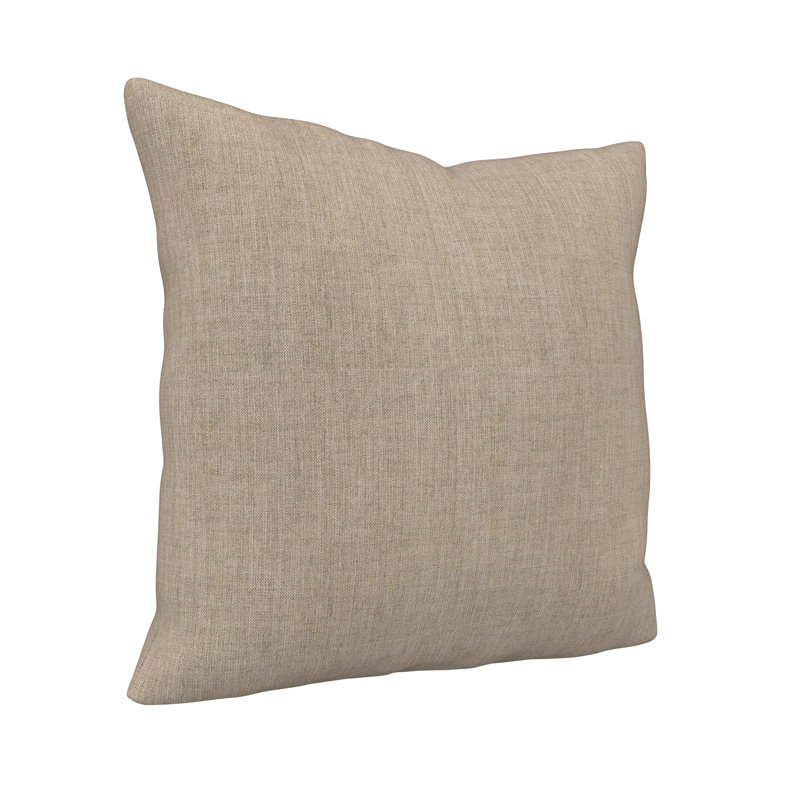 Jem Gabi Sunbrella® Indoor/Outdoor Throw Pillow, Square 20", Cast Ash Sunbrella® Plainweave