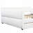 Queen Size Upholstered Platform Bed With USB And 2 Drawers-1465786638