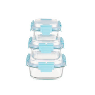 HI-TOP Lids With Pro Grade Removable Lockdown Levers Square 3 container set