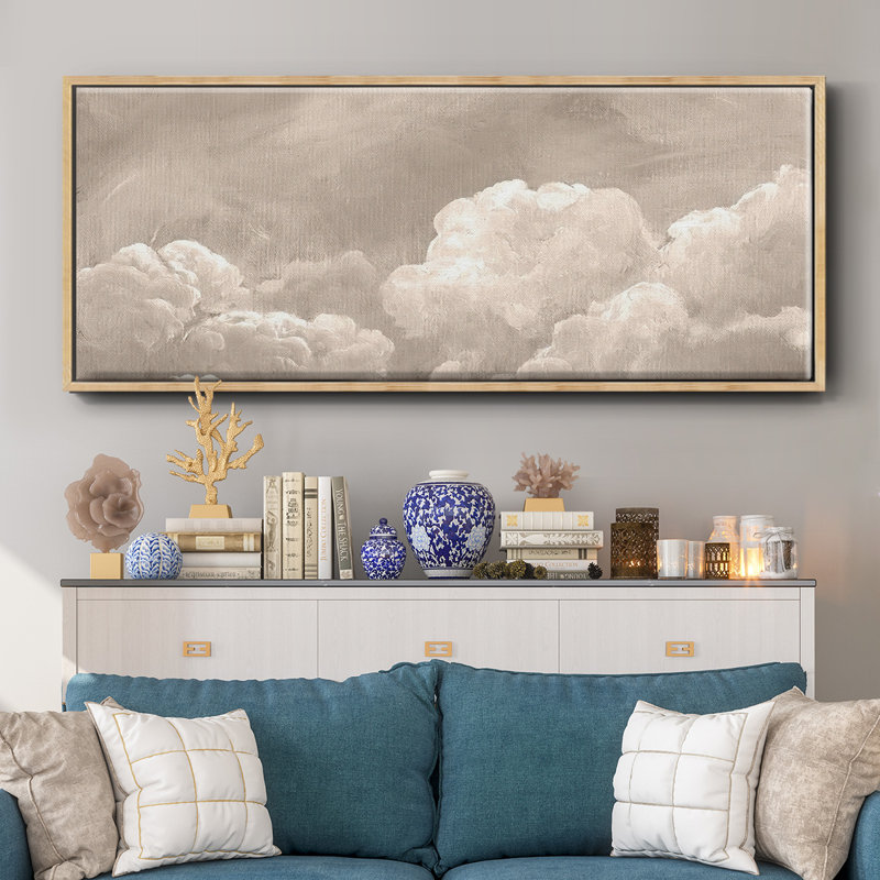 «Painted Clouds I», toile encadrée, H 8 po x l 20 po