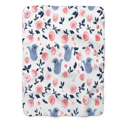 Spectral Blooms - 1 Piece Premium Sherpa Blanket 0145