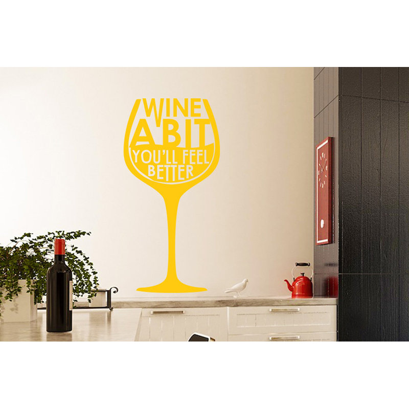 Food & Beverage Wall Decal, Dark Yellow, Large