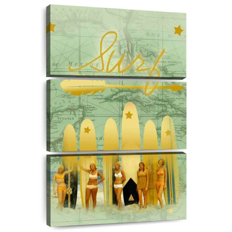 Surfeuses de Senne, H 50 po x l 32 po