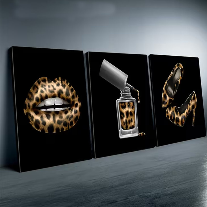 3 Piece Wrapped Canvas Wall Art, 30 cm H x 60 cm W