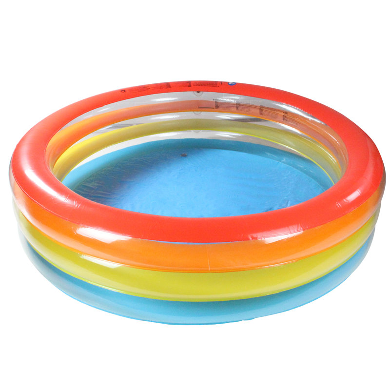 Piscine gonflable multicolore 6,5 'à 3 anneaux