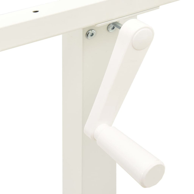 Standing Desk Frame Adjustable Legs Computer Desk Base for Home Office, White