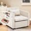 Canapé-lit convertible 4-en-1 pour adultes - Lit extra long escamotable de 90 po avec table à oreilles, chargement USB et rangement-426222439