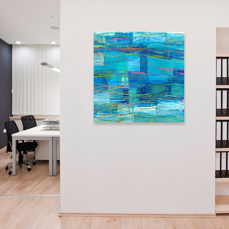 Monochrome Ocean by Lucas - Wrapped Canvas Art Prints, 70cm H x 70cm W x 4cm D