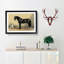 Horse and Hound by Emil Volkers - Picture Frame Painting Print on MDF-55580245-55580252