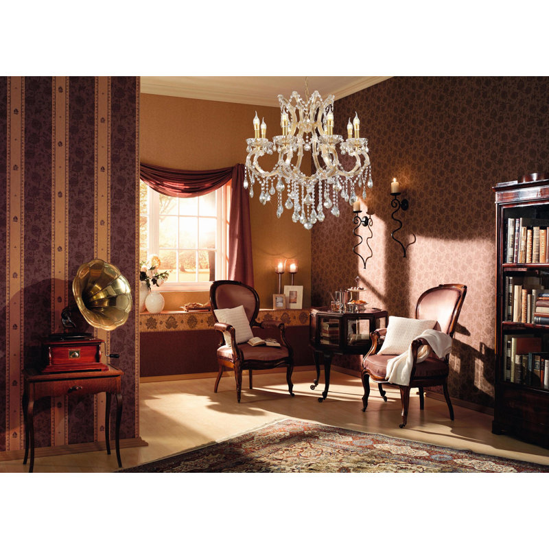 Lustre 8 lumières façon bougie McQueen