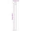 Fence Posts 12 Pcs Powder-Coated Steel-1753982552-1753987488
