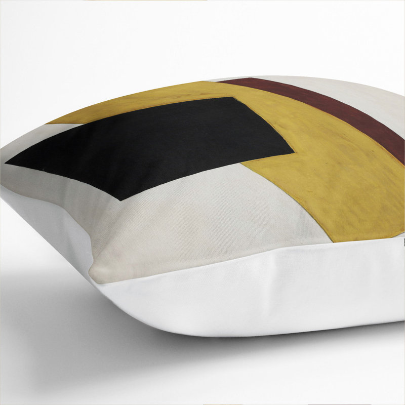 Composition Vol.6 Square Throw Cushion, 55cm H x 55cm W x 20cm D, White