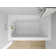 Alcove Soaking Skirt Bathtub with Overflow and Drain