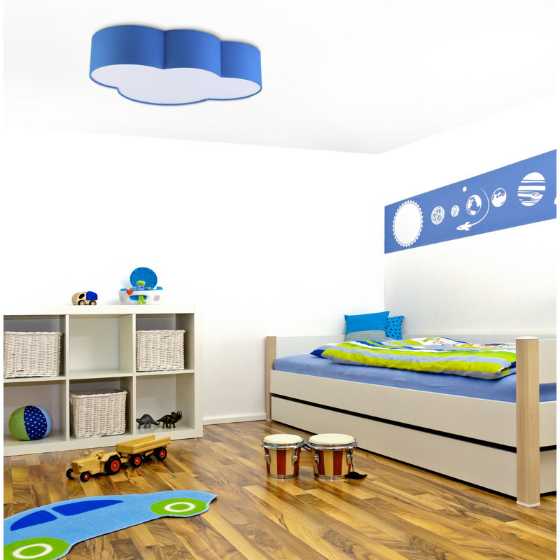 Danger Flush Mount, Blue
