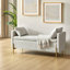 Banc rembourré avec rangement à compartiments et coussins décoratifs l 56 po Aristides