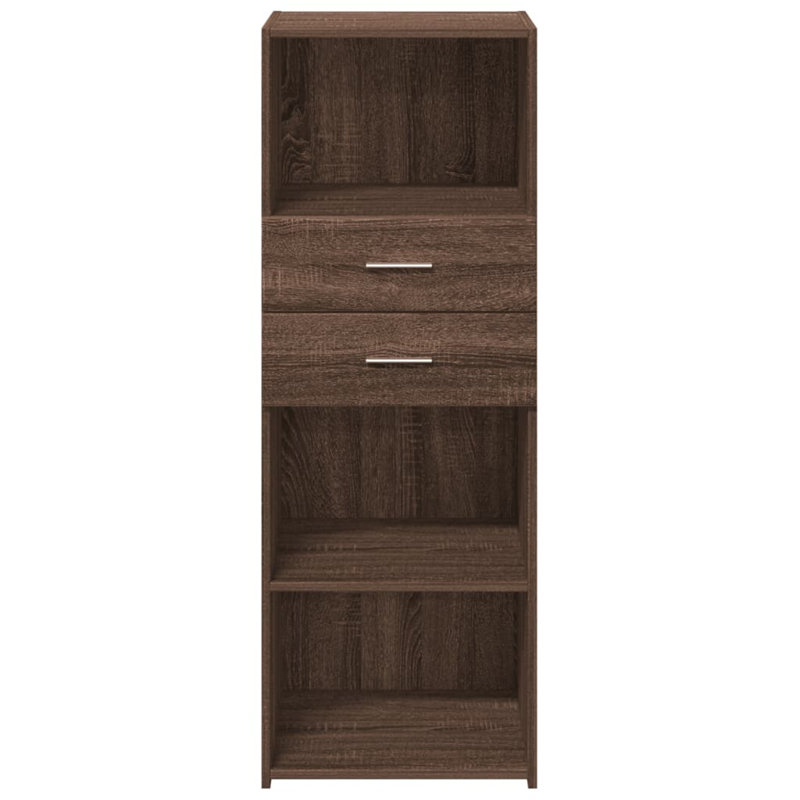 Borough Wharf Highboard Engineered Wood, Brown, 48.8" H x 17.7" W x 16.1" D