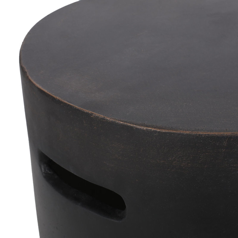 Table d'appoint d'extérieur en béton LightWeight, cuivre
