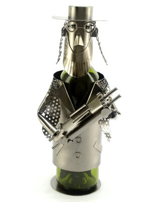 Rabbi with Torah 1 Bottle Tabletop Wine Bottle Rack by Wine Bodies