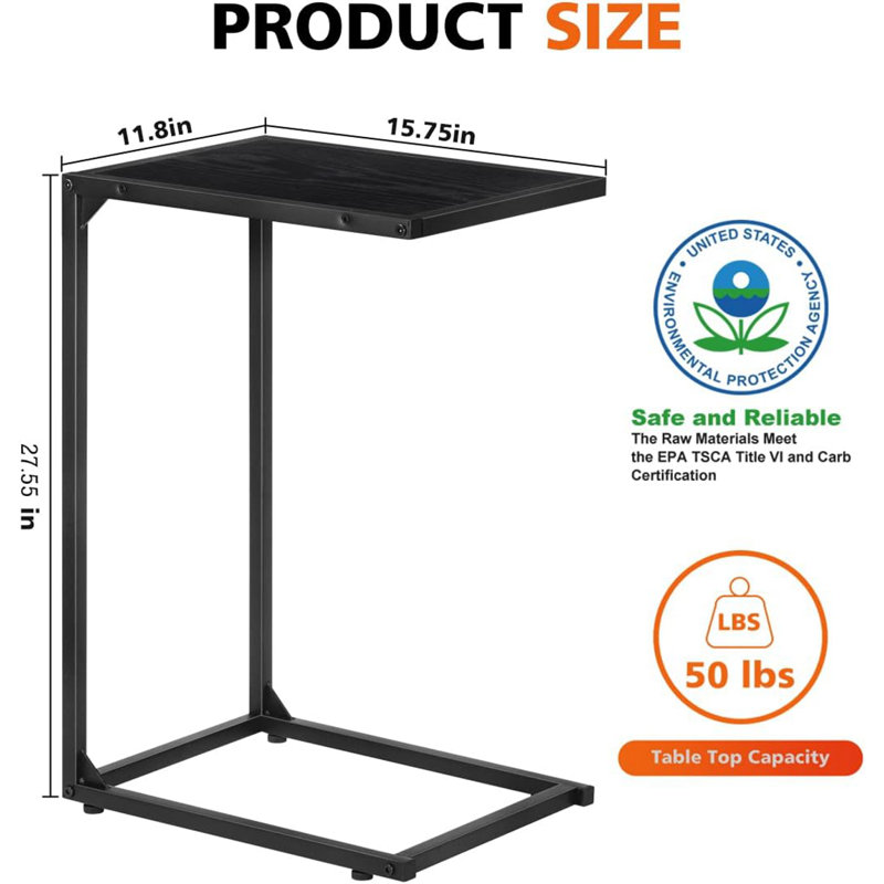 End Table, Black