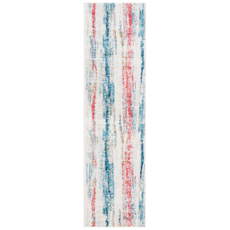 Asael Performance Abstract Rug, Runner 2'3" x 8'