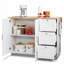 135 cm W Kitchen Island with-1388280356
