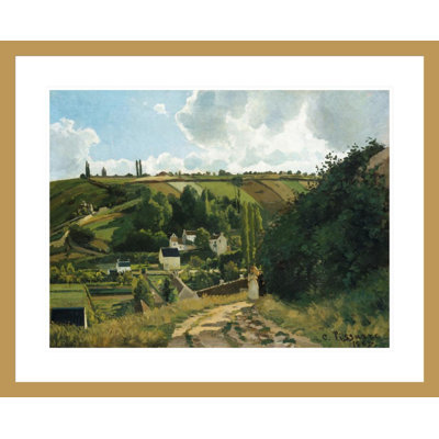 «Jalais Hill Pontoise» par Camille Pissarro, impression giclée sur cadre