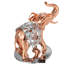 Figurine éléphant en cristal garniture cloutée Nauvoo