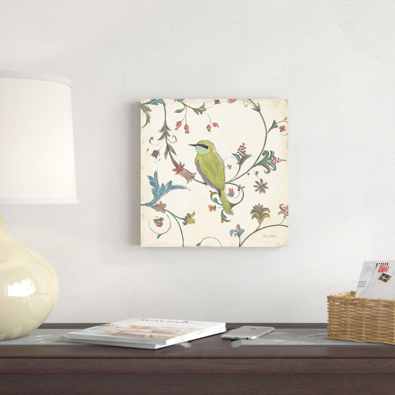 " Birds Gem IV " by Emily Adams Painting Print, 12" H x 12" W x 1.25" D