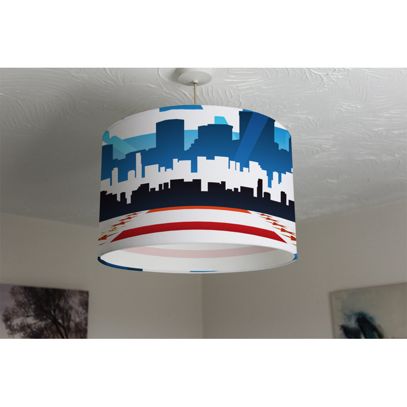 Drum Cotton Lamp Shade ( Uno ), 25cm H x 40cm W x 40cm D