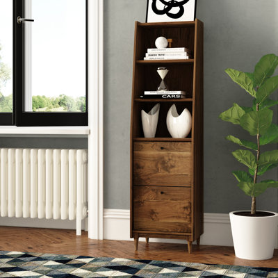 Pressnell 179cm H x 50cm W Standard Bookcase