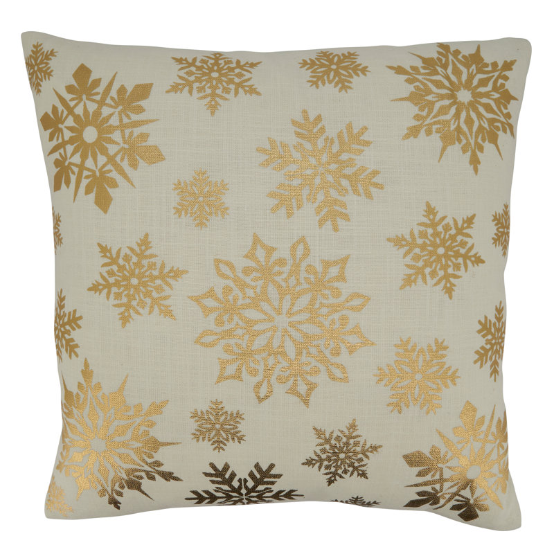 Naledi Collection Cotton Pillow Cover, Gold