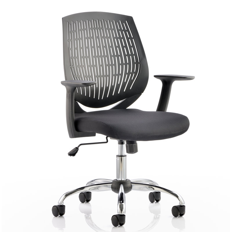 Dura Mid-Back Desk Chair, Black