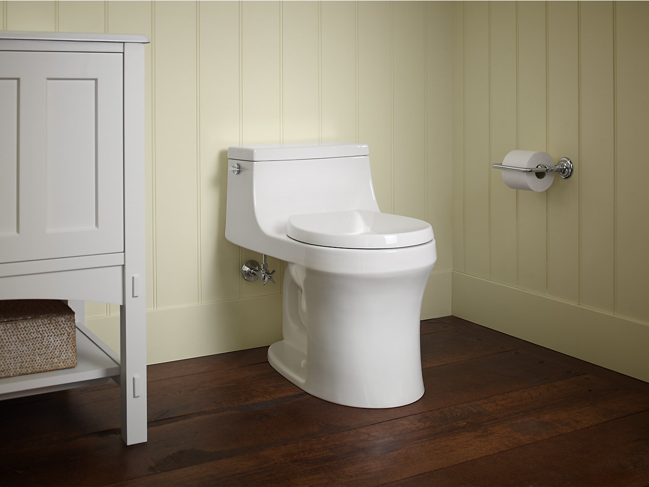San Souci 1-Piece Round Toilet, White