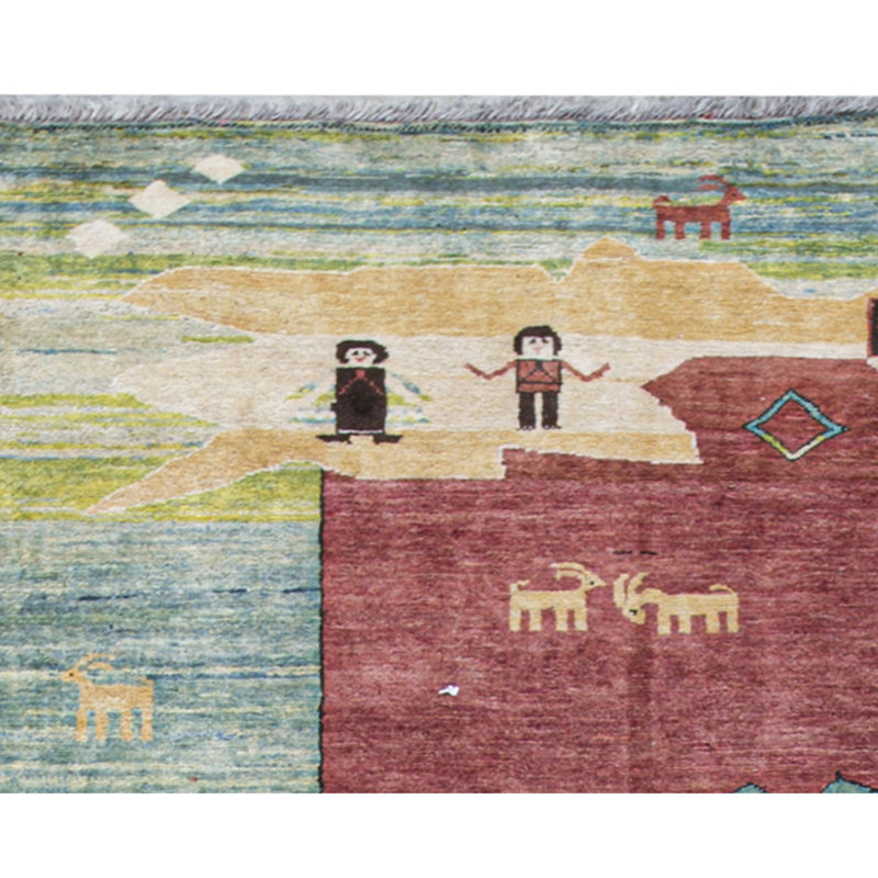 Hand-Knotted High-Quality Brown Area Rug