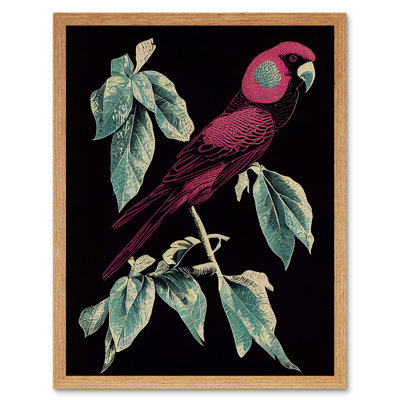 Parakeet Retro Modern Vintage Tropical Jungle - Print