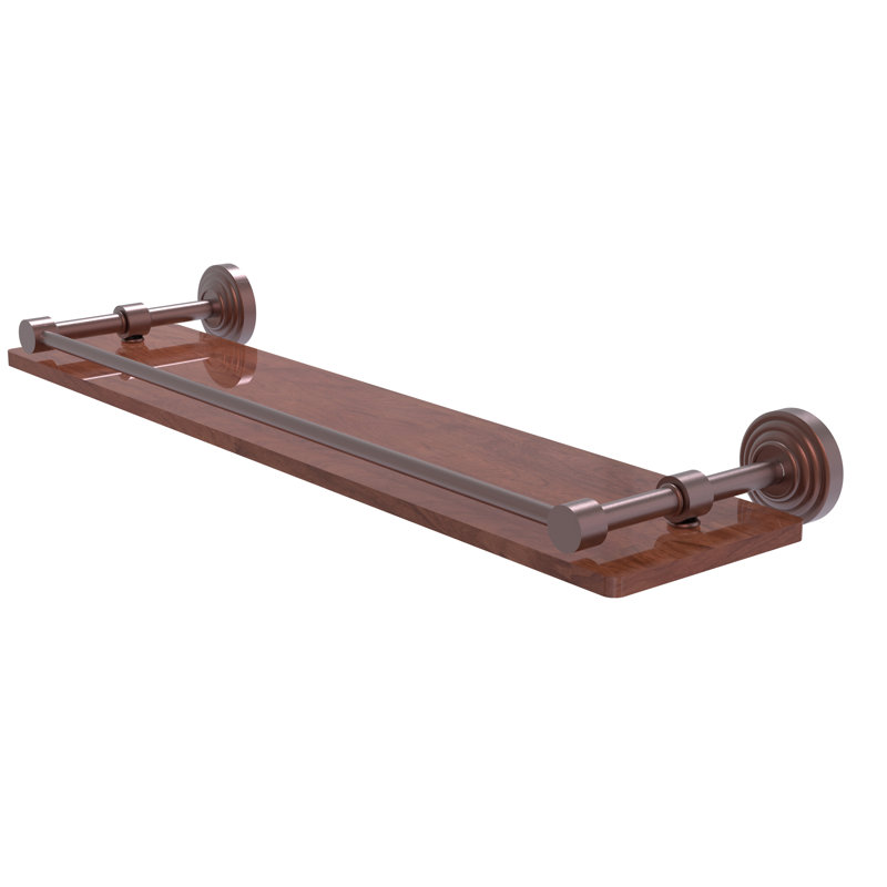 Beresford Bracket Shelf, Antique Copper, 3" H x 22" W x 5" D