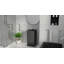 Badeloft Square Stone Resin Freestanding Pedestal Bathroom Sink SB-01-A-MBLK in Matte Black-71525542